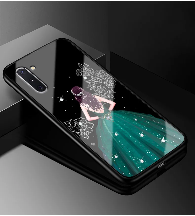 39 Для samsung Galaxy Note 10 Pro Чехол для телефона Модный чехол из закаленного стекла для samsung Note 10 защитный чехол - Цвет: 39