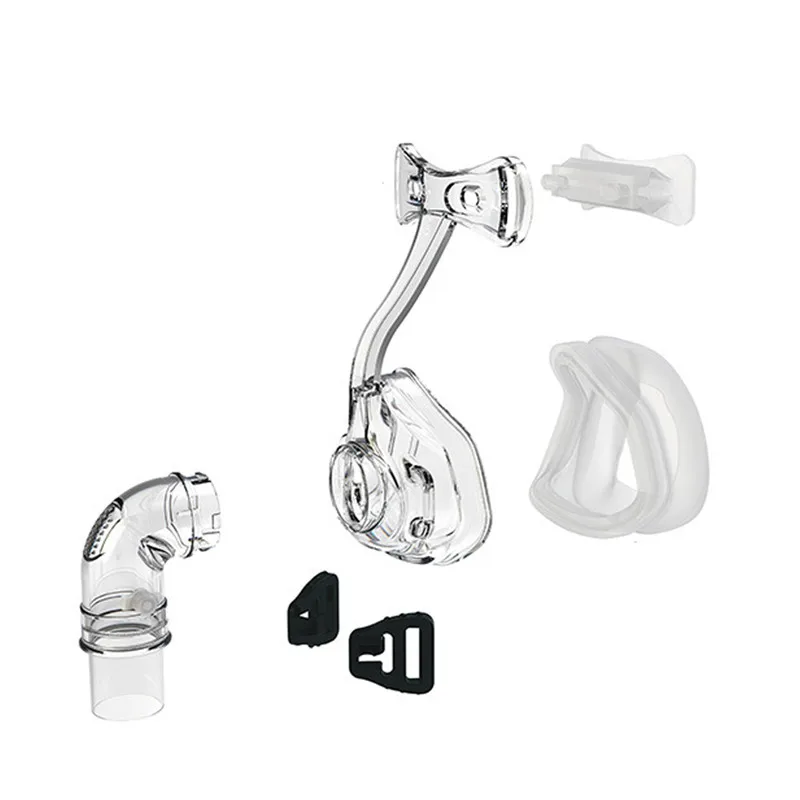Маска на все лицо CPAP Авто CPAP BiPAP маска с бесплатным головным убором Белый s m l для апноэ сна OSAS храп людей