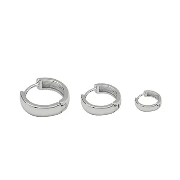 

925 Sterling Silver Huggie Earrings For Women Small Hoop Earring Hiphop Fine Jewelry Hypoallergenic