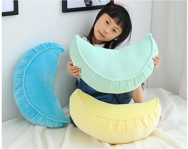 Simulation Dumplings Pillow Plush Stuffed Soft Baby Toy Cartoon Doll Kids Girl Birthday Gift Pillow Toy Food Plush Girls Gifts 2