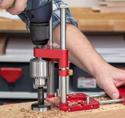Localisateur de perceuse pour le travail du bois, Guide de perceuse automatique, Mini perceuse d'établi, presse à grande vitesse pour père, 2021 
