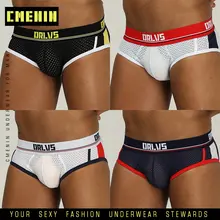4 шт сексуальные мужские плавки нижнее белье мужские s Бикини бандаж Cueca мужские хлопковые трусы дышащее нижнее белье Модные мужские трусы