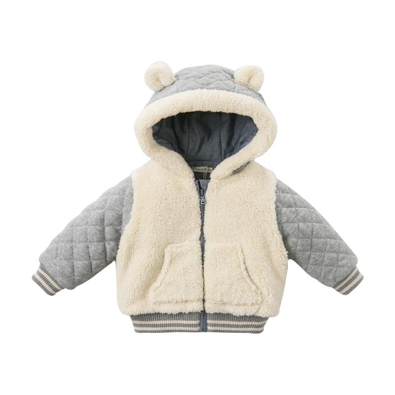 DBA10921 dave bella/зимнее пальто с капюшоном и карманами для маленьких мальчиков; детская стеганая куртка; Детское пальто высокого качества; детская стеганая верхняя одежда - Цвет: apricot
