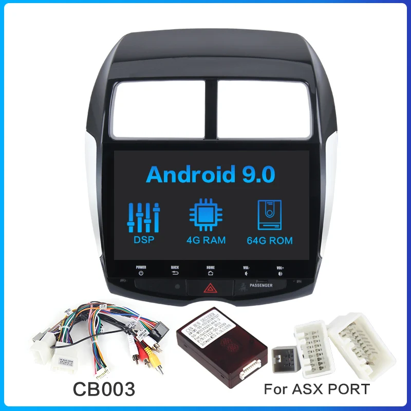 CB003 Dasaita 1din Android 9,0 автомобильный стерео для Mitsubishi ASX peugeot 4008 Citroen C4 Air Cross мульти сенсорный экран радио MP3 USB - Цвет: CB003