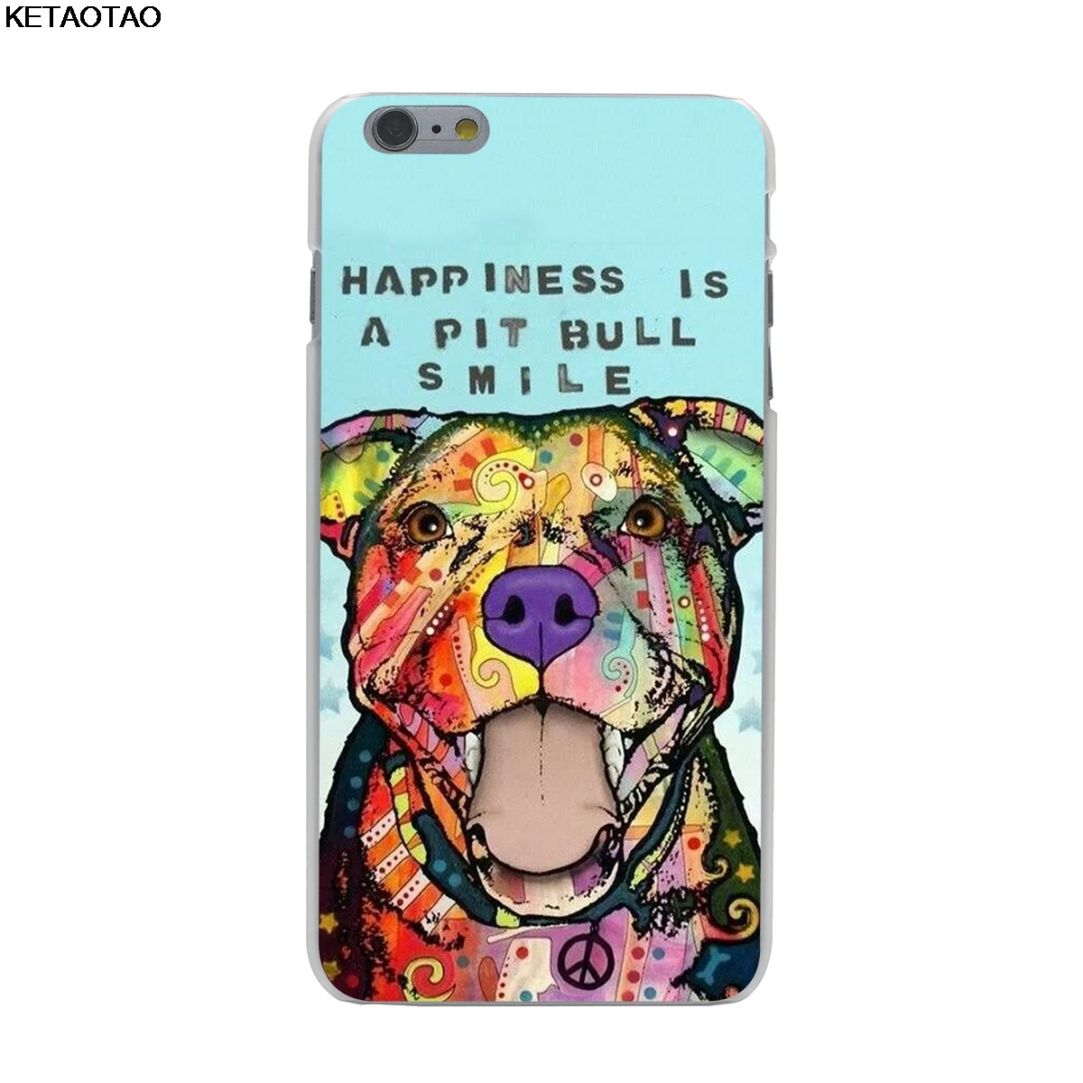 Чехол для телефона KETAOTAO Pitbull dog s для iPhone 4S SE 5C 5S 6S 7 8 Plus X XS XR 11 Pro Чехол кристально чистый мягкий TPU чехол s - Цвет: Золотой