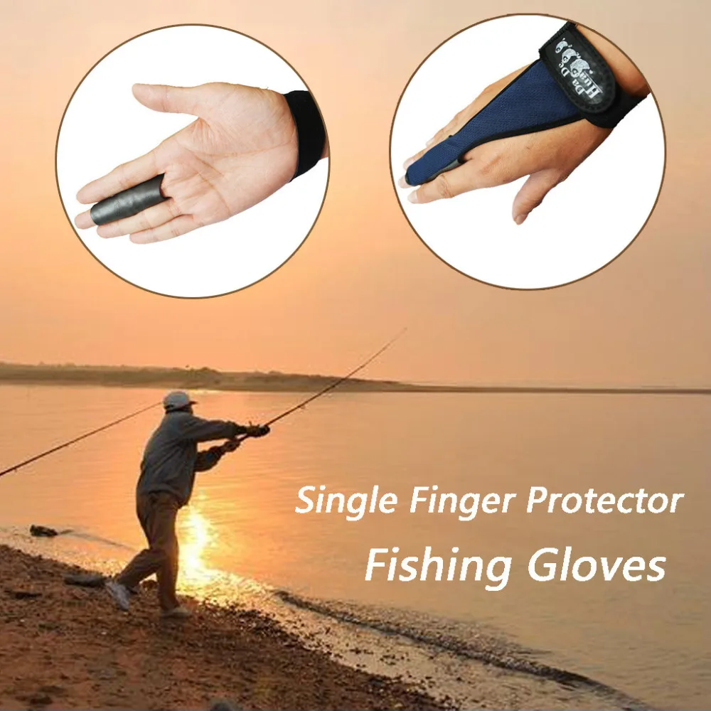 Anti Slip Single Finger Protector Fishing Gloves Fingers Protector #W #3L25 (13)