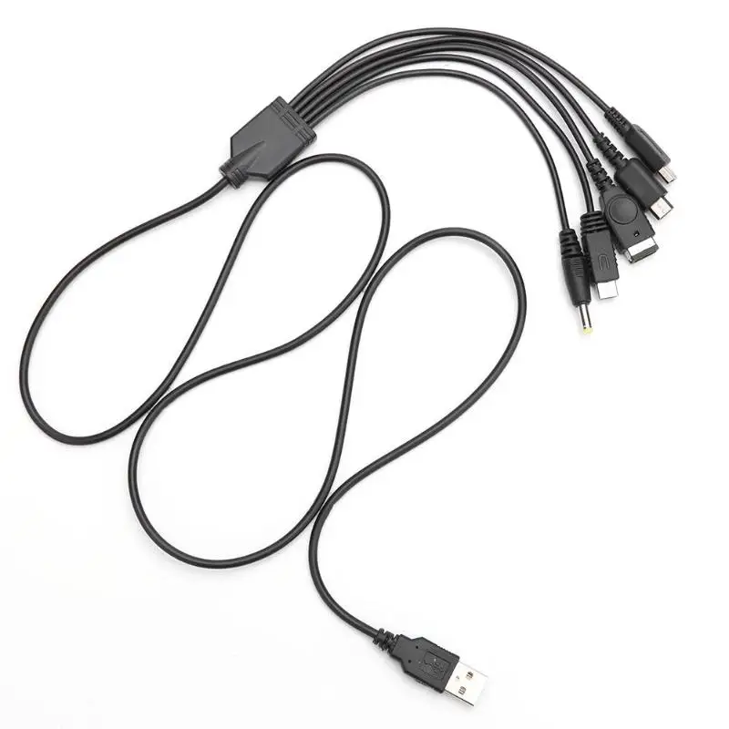 Горячая Распродажа USB кабель для зарядки Классический Тонкий 1,2 м 5 в 1 usb кабель для зарядки шнур подходит для Kind NEW 3DS XL NDSLite NDSI LL