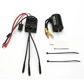 

RC Part Motor Waterproof 3650 4300KV Brushless RC Car Motor With 60A ESC Set For For 1/8 1/10 Vehicle Models