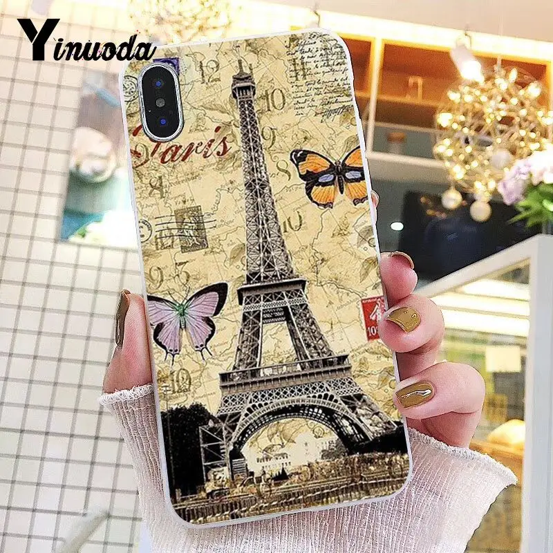 Love Paris Eiffel Tower France Soft Transparent Phone Case For IPhone X XS MAX 6 6S 7 7plus 8 8Plus 5 5S XR | Мобильные телефоны и