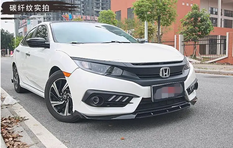 Задний спойлер для переднего бампера Honda Civic 2016 2018|Спойлеры и крылья| |