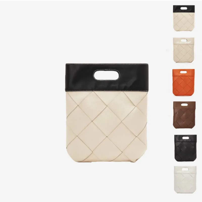 

Designer Bag 2019 Women Purses and Handbags Genuine Leather Totes Casual Women Solid Tote Bag Leather Weaving High Fashion