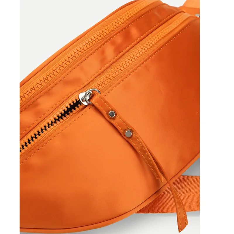 Annmouler водонепроницаемые сумки на талию для женщин Зеленая поясная сумка для телефона сумка полиэстер оранжевый нагрудная сумка высокого качества Бум Сумка