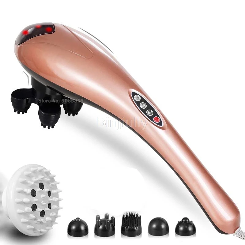 Electric cervical vertebra massager device Vibrating kneading shoulder back neck massager infrared shiatsu Body Relaxation