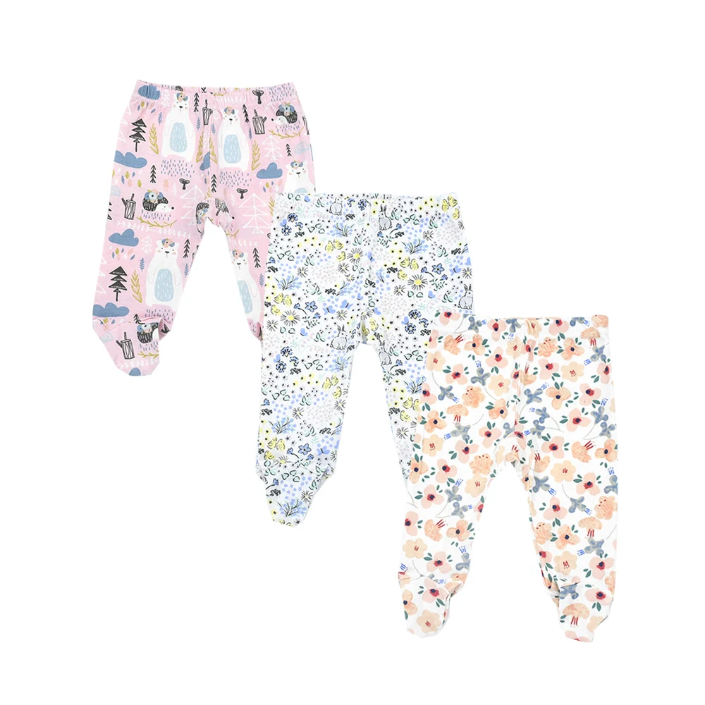 

3pieces/Lot Trousers 0-18 Months Newborn Baby Pants Spring Autumn Babies Boy Footied Infant Girls Unisex Cute Twins Clothing
