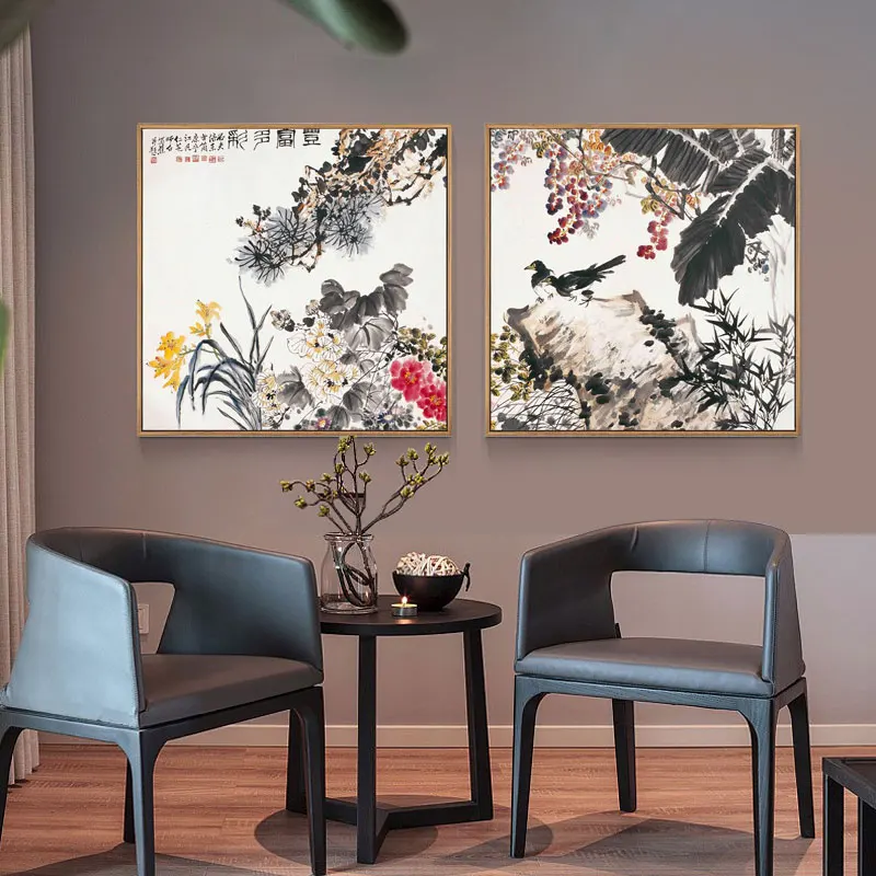 

Canvas Painting Chinese Wall Art Abstract Oil Posters Prints Pictures for Living Room Kitchen Home Decor No Frame