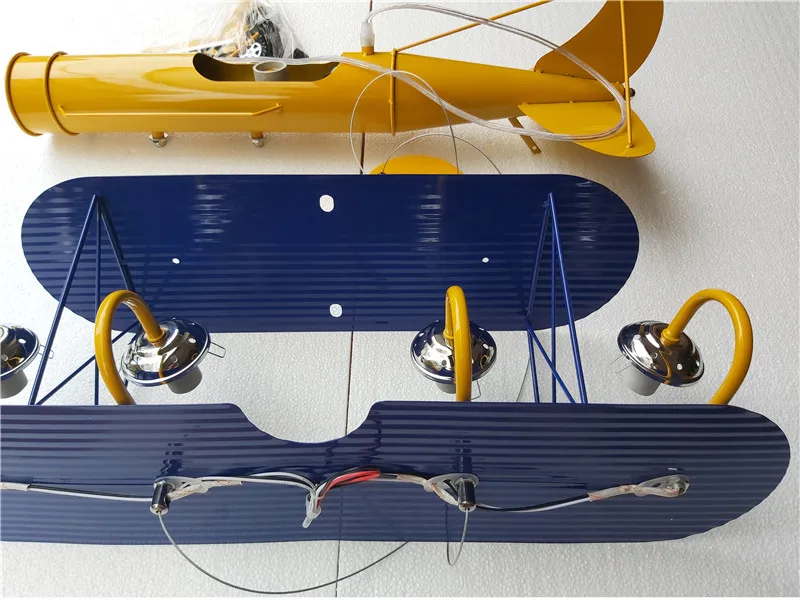 Kids Room Lamp For Children Chandelier E27 Airplane Hanging Lamp Light Kids Room Led Light Children Bedroom Lighting