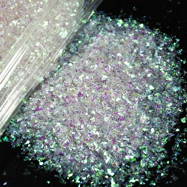 50G/Bag Holographic Mixed Hexagon Shape Chunky Nail Glitter Sequins Sparkly Flakes Slices Manicure Body/Eye/Face Glitter TCF2335 PD101-9