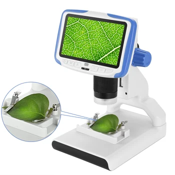 

Microscope 200X Magnification Children Digital LCD Microscope Portable 5in LCD Display Microscope Educational микроскоп детский