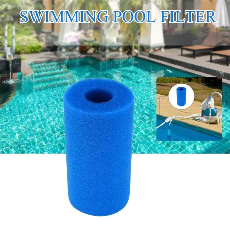 4pcs Swimming Pool Foam Filter Sponge Intex Reusable Washable Biofoam