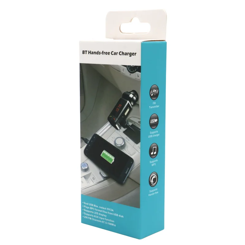 CMP10 Автомобильный Bluetooth Автомобильный Mp3 Bluetooth Hands-free автомобильный mp3-плеер двойной USB Автомобильное зарядное устройство Bc06