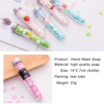 

1pc Portable Outdoor Travel Paper Soap Washing Hand Bath Slice Dish Foaming Flower Paper Cleaner Mini Cute Styles Scented Slice