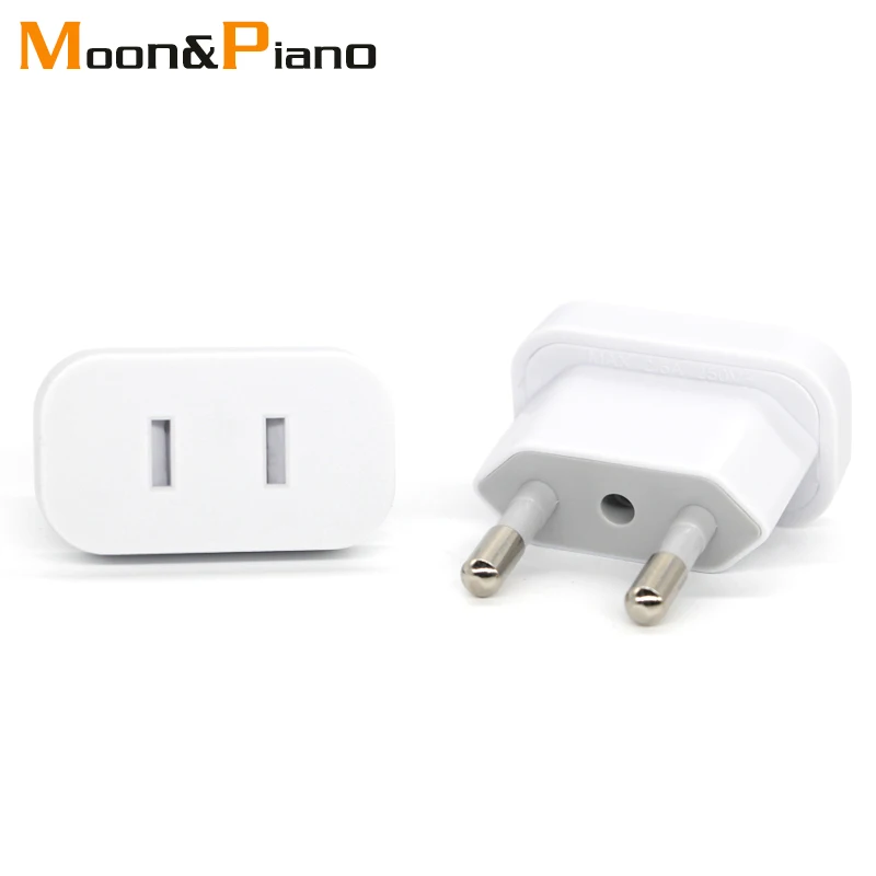 

4.8mm USA to the EU Conversion Plug 2 pin Adaptor Safety Retardant Material AC Power Adapter Travel Wall Charge Power Adaptor