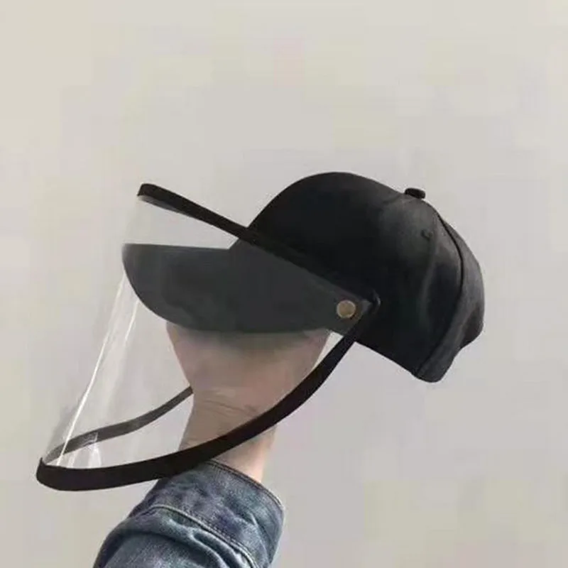 

Band New Men Women Anti-fog Baseball Cap Unisex Sunscreen Dustproof Outdoor Hat Windproof Removable Visor Protective Caps