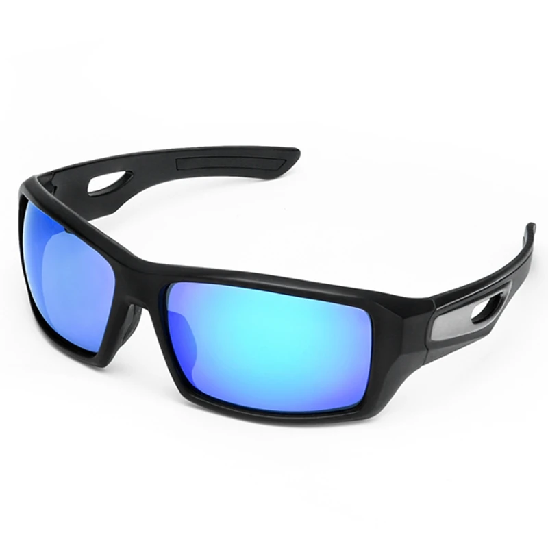 Blue and Black Уличные спортивные солнцезащитные очки поляризованные мужские очки для велоспорта Женские повседневные квадратные оправы для вождения рыбалки велосипед MTB велосипед солнцезащитные очки - Цвет: Blue and Black