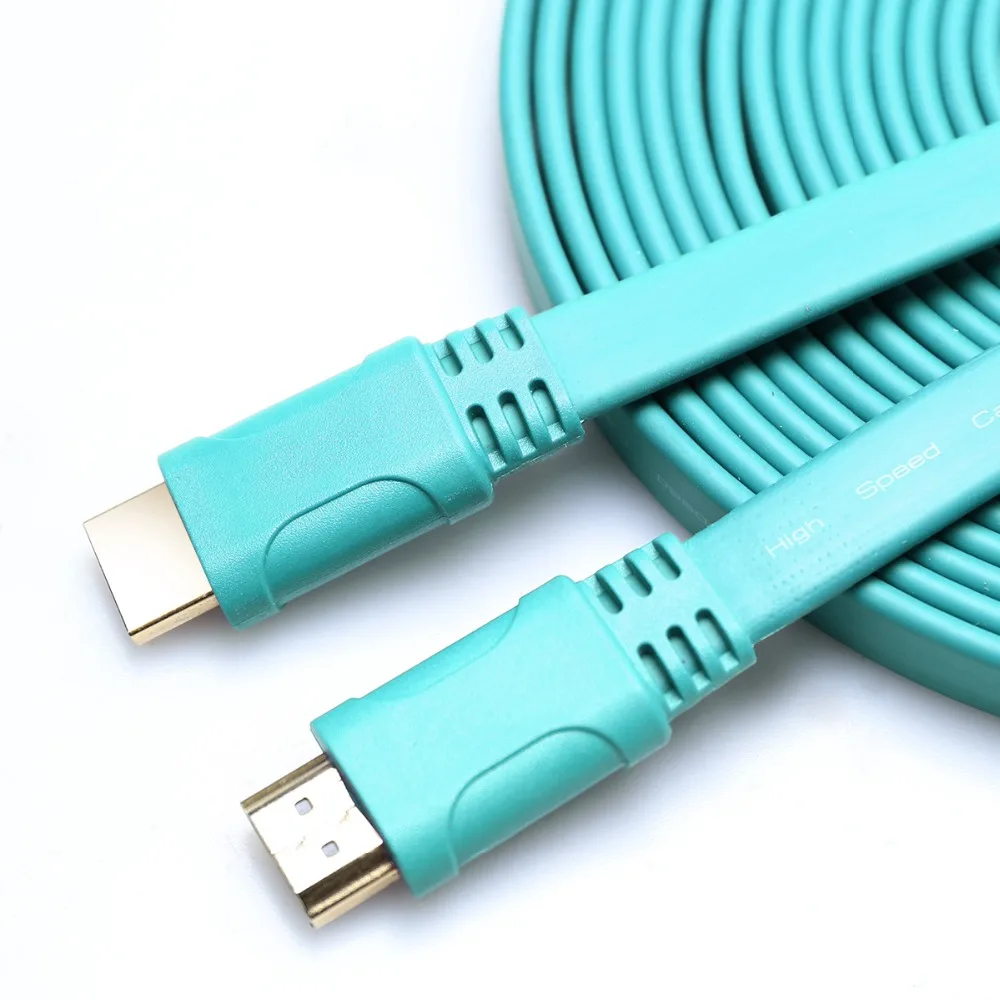Плоский HDMI кабель 1 4 2 0 V бескислородная медь 4K * 2K 3D изображение шнур Ультра HD 3840*2160
