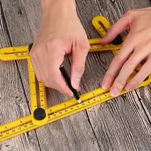 Мульти углоизмерительный угол линейки модельная линейка пластиковые измерительные инструменты для DIY ручной работы Плотники плитка деревянный угловой транспортир