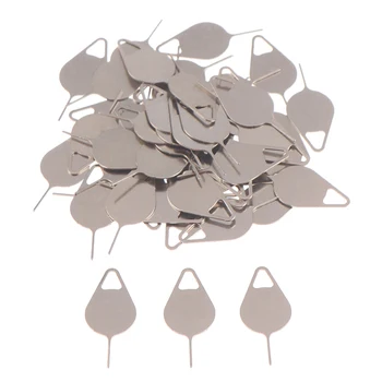 

50pcs Sim Card Tray Removal Eject Pin Key Tool Stainless Steel Needle