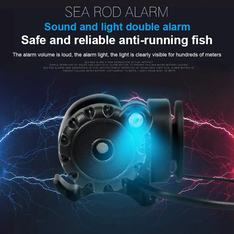 

Fishing Bite Alarm Alert Audio Visual Signals for Fishing Rod Fish Line Tackling Tool SAL99