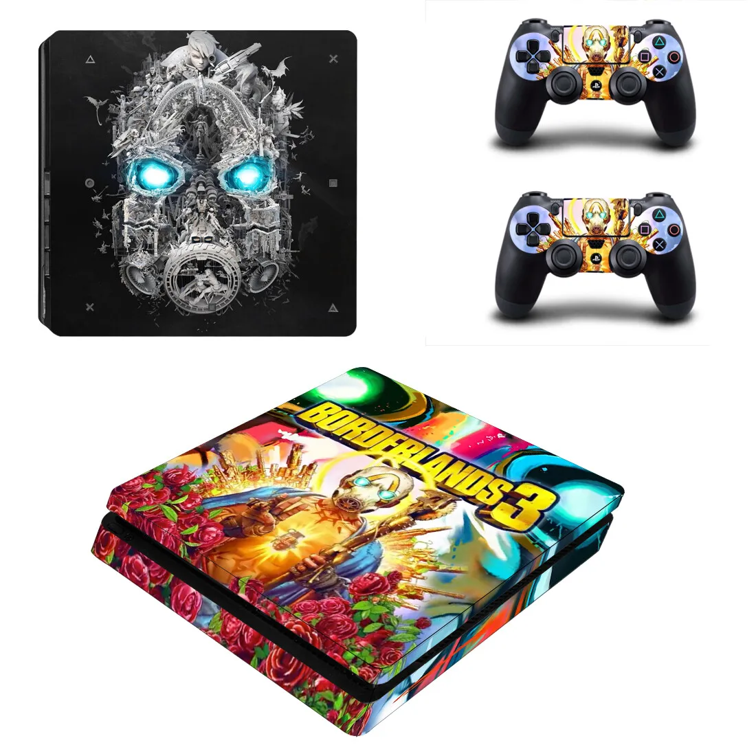 Borderland 3 PS4 Slim sticker s Play station 4 наклейки для кожи наклейки для playstation 4 PS4 Slim консоль и контроллер Скины Виниловые