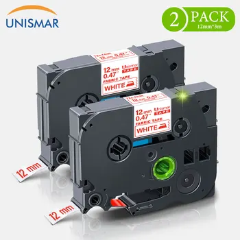 

Unismar TZe Tape TZe-FA3R Fabric Tapes 12mm*3m 2PK Label Maker TZeFA3R TZFA3R TZ-FA3R Compatible for Brother P-touch Label Print