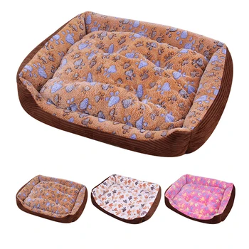 

Calming Sleeping Cat Nest Dogs Beds Soft Coral Velvet Pet Bed Dog Teddy Golden Retriever Small Medium Dogs Warm Pets Supplies