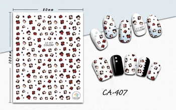 

3D Nail Sticker Stripe Flower Design Stickers for Nails Manicure Sticker Decals Decoration Nail Art Sticker Accessories