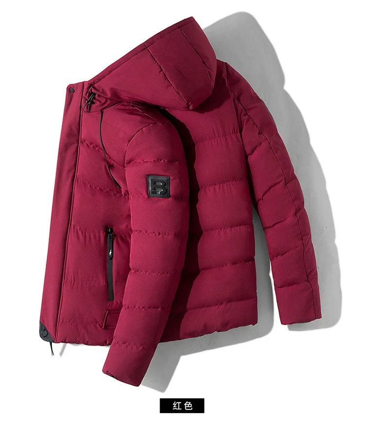Winter New Style MEN'S Cotton Clothes Thick Warm Hooded Coat Men's Korean-style Trend Cotton-padded Clothes Youth Cotton-pa