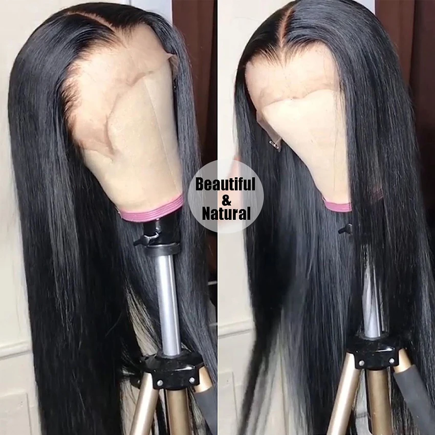 HD Lace Frontal Wig 13x6 Lace Front Human Hair Wigs Lemoda Remy Wig For Women Brazilian 30 32 Inch Straight Transparent Lace Wig 2