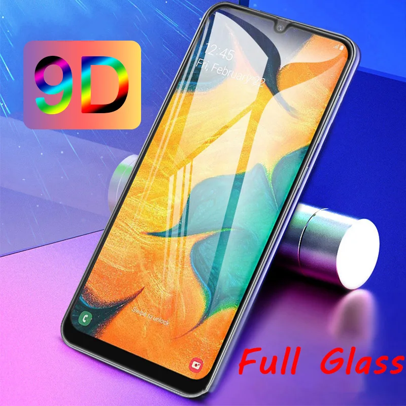 9D HD закаленное Стекло для samsung Galaxy A50 A70 A40 A80 A90 A30 A20 защитный Экран Стекло для Galaxy M30 M20 M10