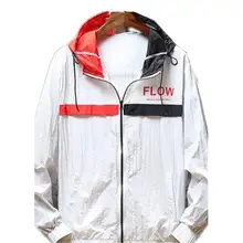 Kuulee Солнцезащитная куртка с принтом дышащая анти-УФ тонкая свободная стильная куртка для отдыха для спорта на открытом воздухе