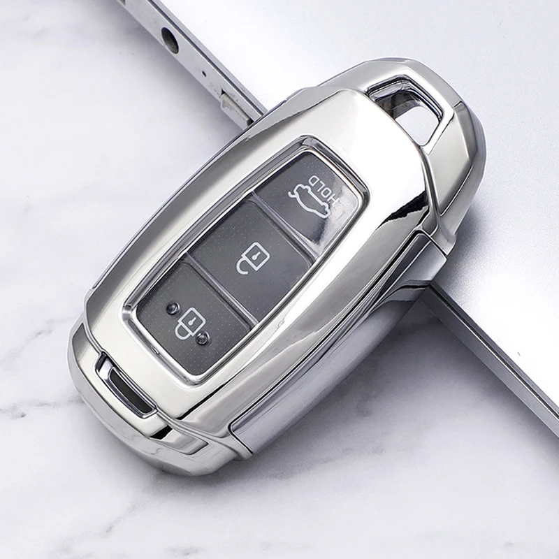 

Smart 3 Button Car Key Protective Shell Fashionable and Beautiful TPU Soft Plastic Decorative Cover Is Only for Hyundai LAFESTA