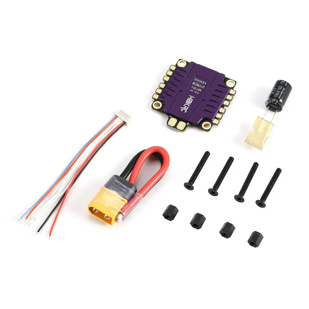 

E50AX4 50A 3-6S BLHeli_32 5V 3A BEC PCB Dshot1200 4 IN 1 ESC For RC Models Multicopter Racing Drone Frame DIY Part Accessories