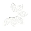 Hyperbole Ear clip without ear hole Earrings for Women Accessories Fashion 1pcs Golden Silver color Hollow Leaf Ear-hook Earring 4