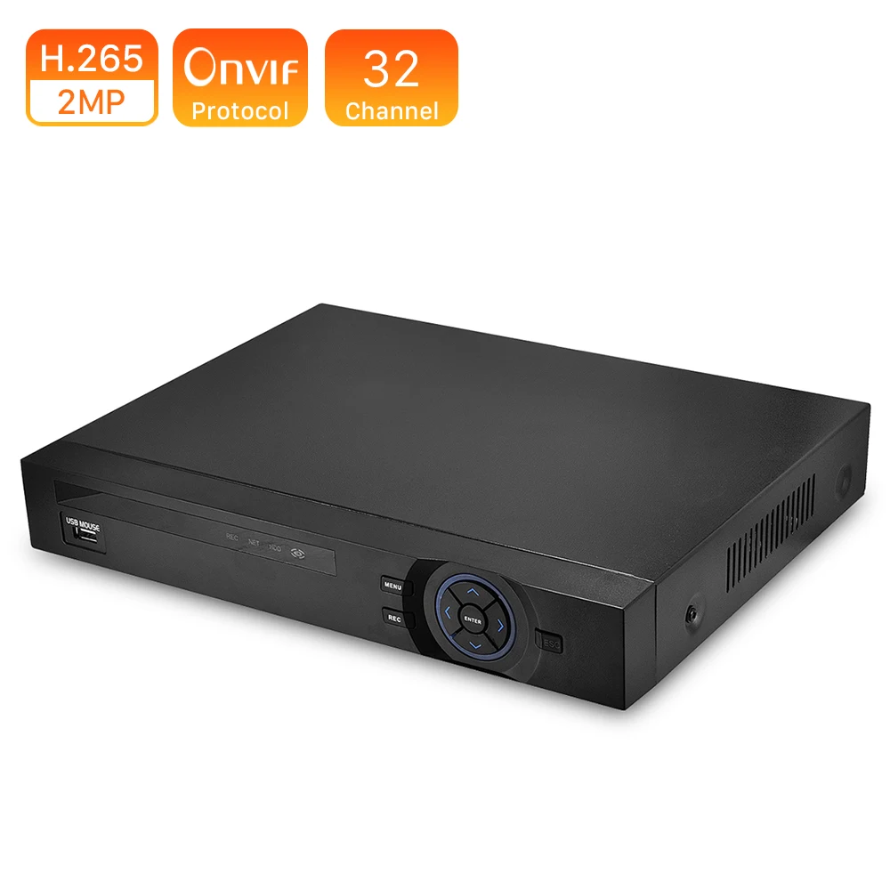 Сетевой видеорегистратор ANBIIX 25CH 5MP 32CH 1080P 8CH 4K CCTV H.265 NVR Onvif 2 0 для IP камеры SATA порта