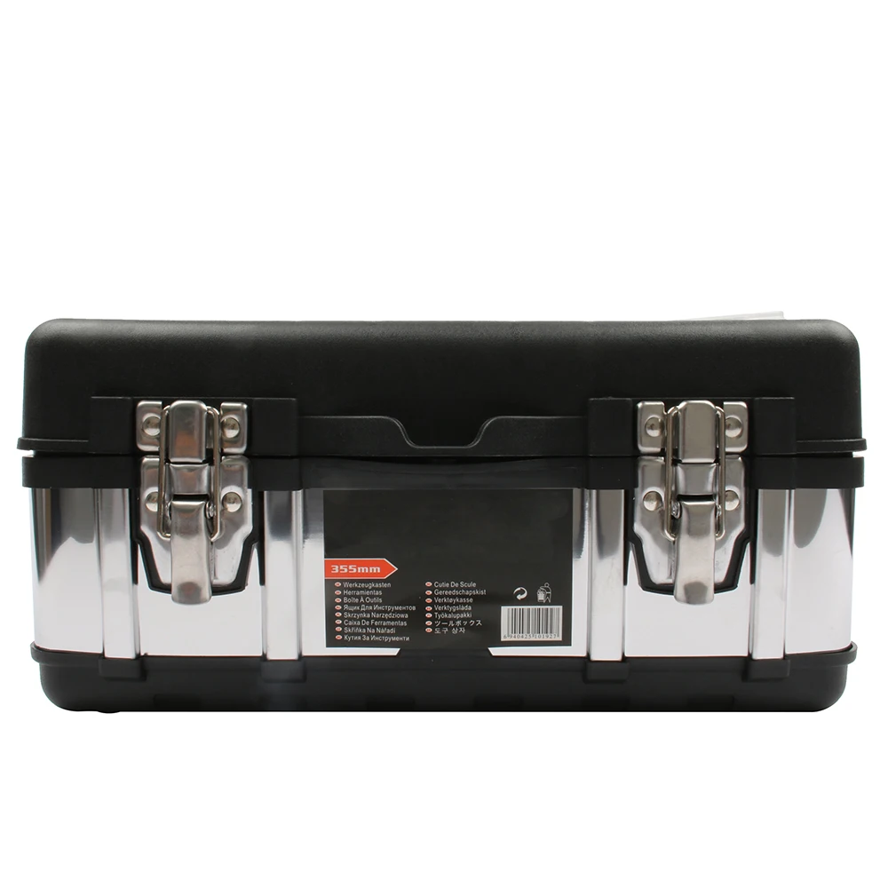 High qaulity Large stainless steel toolbox household maintenance electrician Tool Box Z0103 portable Toolsboxes 3