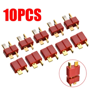 

10 pcs/5 Pair T-Plug Connector Fit For RC Lipo Battery Gold Contact T Plug Male Female High Current Plugs