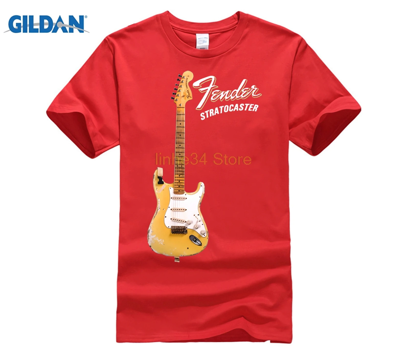 PHIKING 100% хлопковая Футболка с принтом индивидуальная футболка YNGWIE MALMSTEEN Stratocaster