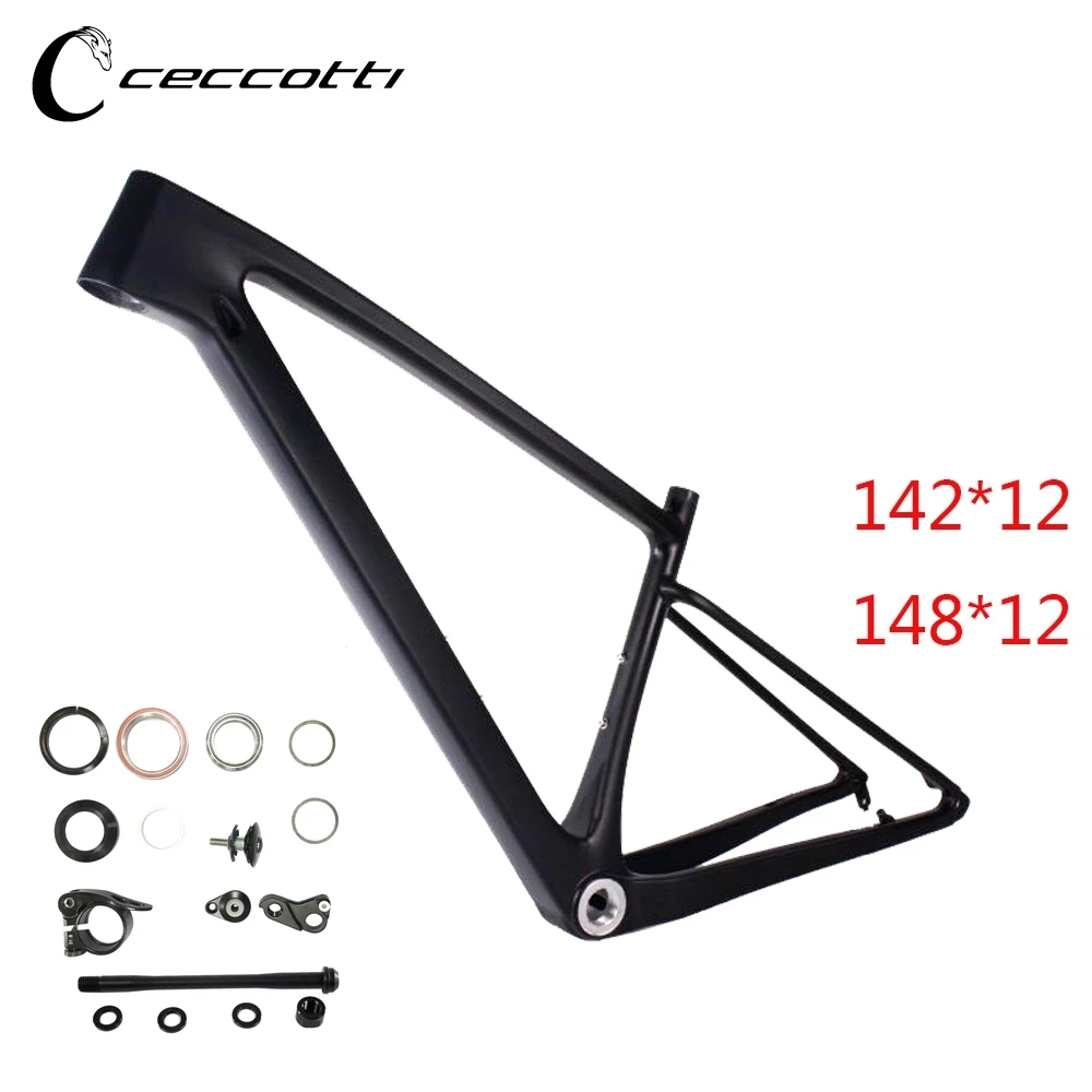 Carbon bike frame new geometry MTB carbon bicycle frame T1000 148mm