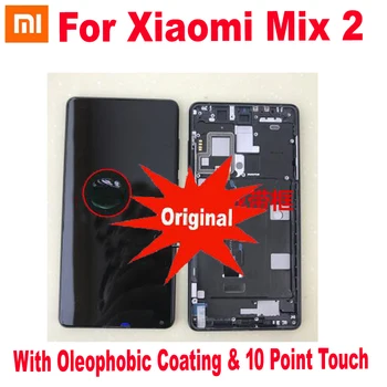 

100% Original New Glass Sensor LCD Display 10 Touch Screen Digitizer Assembly with Frame For Xiaomi Mi Mix2 mix 2 5.99" Panel