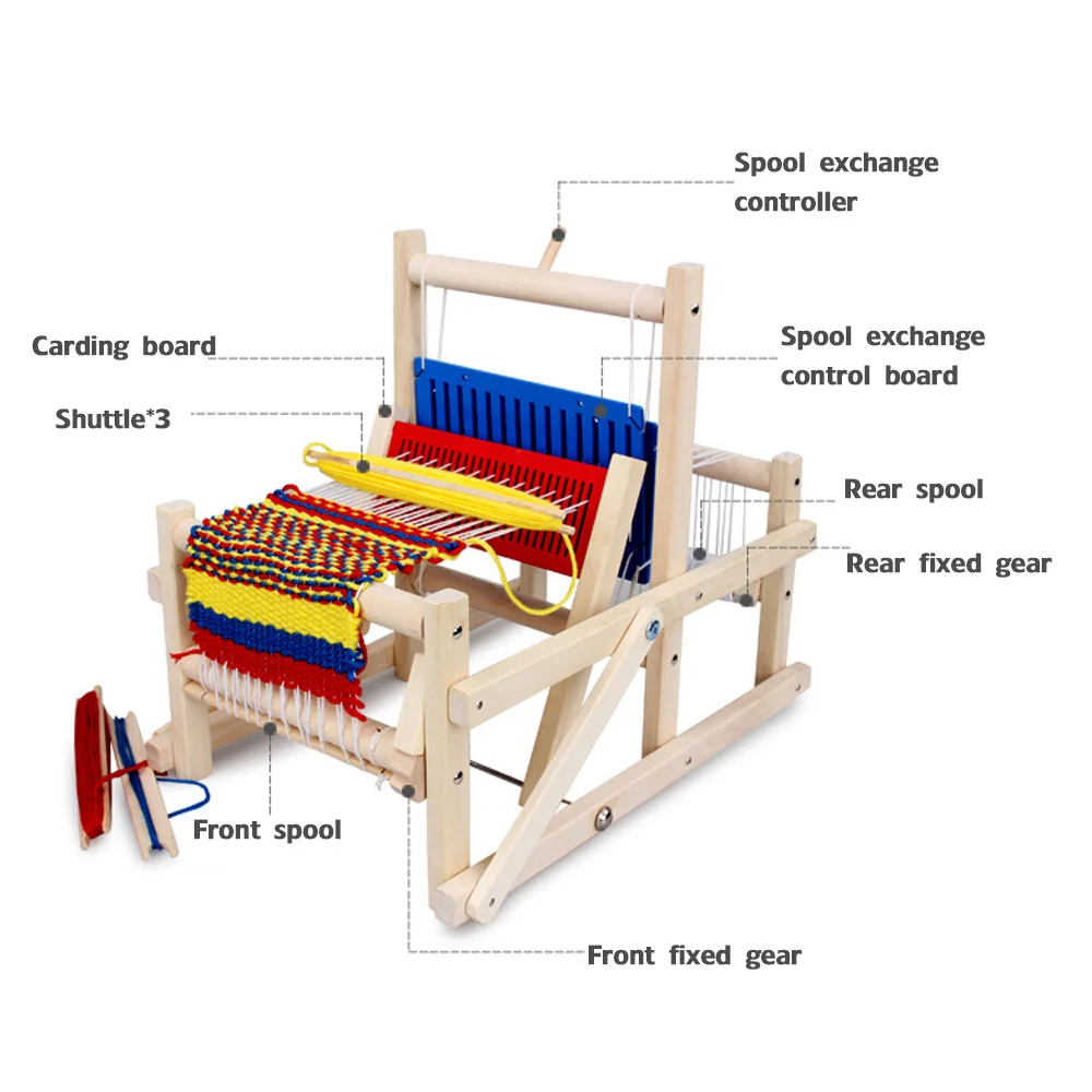 Simulation weaving machine children DIY hand-woven toys kindergarten teaching aids handmade toys creative gifts